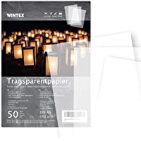 WINTEX 50 hojas de papel transparente DIN A3 102 g-qm
